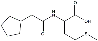 2-[(cyclopentylacetyl)amino]-4-(methylthio)butanoic acid Structure