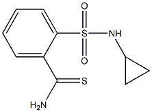 2-[(cyclopropylamino)sulfonyl]benzenecarbothioamide 구조식 이미지
