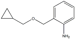 2-[(cyclopropylmethoxy)methyl]aniline Structure