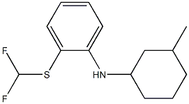 2-[(difluoromethyl)sulfanyl]-N-(3-methylcyclohexyl)aniline 구조식 이미지