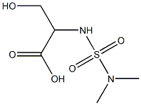 2-[(dimethylsulfamoyl)amino]-3-hydroxypropanoic acid Structure