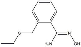 2-[(ethylsulfanyl)methyl]-N'-hydroxybenzene-1-carboximidamide Structure