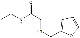 2-[(furan-2-ylmethyl)amino]-N-(propan-2-yl)acetamide Structure