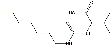 2-[(heptylcarbamoyl)amino]-3-methylbutanoic acid 구조식 이미지