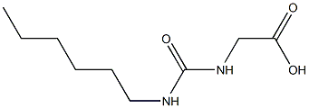 2-[(hexylcarbamoyl)amino]acetic acid 구조식 이미지