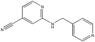 2-[(pyridin-4-ylmethyl)amino]pyridine-4-carbonitrile Structure