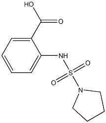 2-[(pyrrolidine-1-sulfonyl)amino]benzoic acid Structure