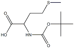 2-[(tert-butoxycarbonyl)amino]-4-(methylthio)butanoic acid 구조식 이미지