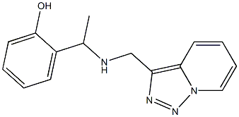 2-[1-({[1,2,4]triazolo[3,4-a]pyridin-3-ylmethyl}amino)ethyl]phenol Structure