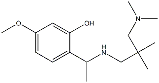 2-[1-({2-[(dimethylamino)methyl]-2-methylpropyl}amino)ethyl]-5-methoxyphenol Structure