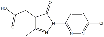 2-[1-(6-chloropyridazin-3-yl)-3-methyl-5-oxo-4,5-dihydro-1H-pyrazol-4-yl]acetic acid Structure