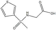 2-[1-(thiophen-3-yl)acetamido]acetic acid 구조식 이미지