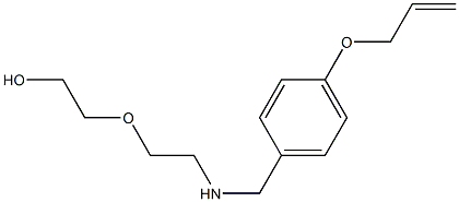 2-[2-({[4-(prop-2-en-1-yloxy)phenyl]methyl}amino)ethoxy]ethan-1-ol Structure