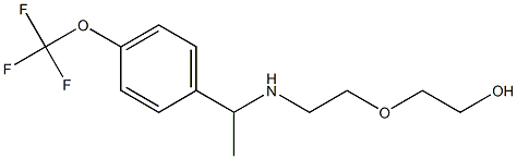 2-[2-({1-[4-(trifluoromethoxy)phenyl]ethyl}amino)ethoxy]ethan-1-ol Structure