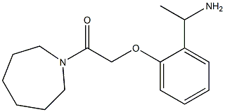 2-[2-(1-aminoethyl)phenoxy]-1-(azepan-1-yl)ethan-1-one 구조식 이미지