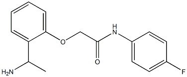 2-[2-(1-aminoethyl)phenoxy]-N-(4-fluorophenyl)acetamide 구조식 이미지