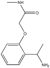2-[2-(1-aminoethyl)phenoxy]-N-methylacetamide Structure