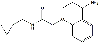 2-[2-(1-aminopropyl)phenoxy]-N-(cyclopropylmethyl)acetamide Structure