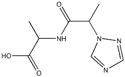 2-[2-(1H-1,2,4-triazol-1-yl)propanamido]propanoic acid 구조식 이미지