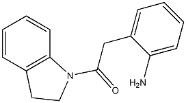 2-[2-(2,3-dihydro-1H-indol-1-yl)-2-oxoethyl]aniline Structure