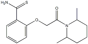 2-[2-(2,6-dimethylpiperidin-1-yl)-2-oxoethoxy]benzene-1-carbothioamide Structure