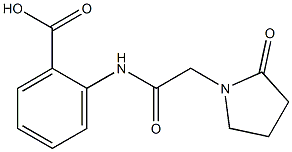 2-[2-(2-oxopyrrolidin-1-yl)acetamido]benzoic acid 구조식 이미지