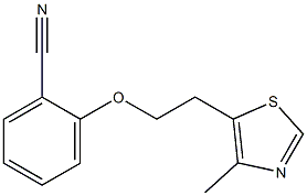 2-[2-(4-methyl-1,3-thiazol-5-yl)ethoxy]benzonitrile Structure