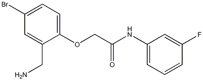 2-[2-(aminomethyl)-4-bromophenoxy]-N-(3-fluorophenyl)acetamide Structure