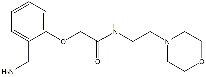 2-[2-(aminomethyl)phenoxy]-N-(2-morpholin-4-ylethyl)acetamide 구조식 이미지