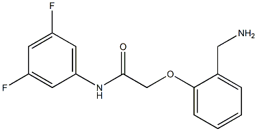 2-[2-(aminomethyl)phenoxy]-N-(3,5-difluorophenyl)acetamide 구조식 이미지