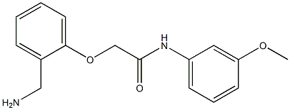 2-[2-(aminomethyl)phenoxy]-N-(3-methoxyphenyl)acetamide 구조식 이미지