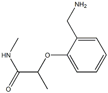 2-[2-(aminomethyl)phenoxy]-N-methylpropanamide 구조식 이미지