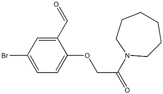 2-[2-(azepan-1-yl)-2-oxoethoxy]-5-bromobenzaldehyde Structure