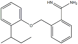 2-[2-(butan-2-yl)phenoxymethyl]benzene-1-carboximidamide 구조식 이미지