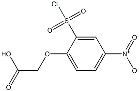 2-[2-(chlorosulfonyl)-4-nitrophenoxy]acetic acid Structure