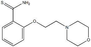 2-[2-(morpholin-4-yl)ethoxy]benzene-1-carbothioamide 구조식 이미지