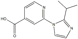2-[2-(propan-2-yl)-1H-imidazol-1-yl]pyridine-4-carboxylic acid 구조식 이미지