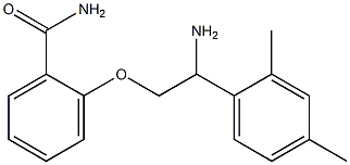 2-[2-amino-2-(2,4-dimethylphenyl)ethoxy]benzamide Structure