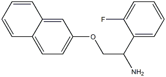 2-[2-amino-2-(2-fluorophenyl)ethoxy]naphthalene Structure