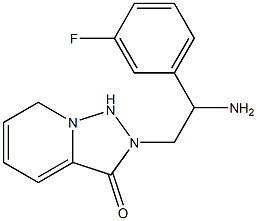 2-[2-amino-2-(3-fluorophenyl)ethyl]-2H,3H-[1,2,4]triazolo[3,4-a]pyridin-3-one Structure