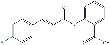 2-[3-(4-fluorophenyl)prop-2-enamido]benzoic acid 구조식 이미지