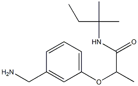 2-[3-(aminomethyl)phenoxy]-N-(2-methylbutan-2-yl)propanamide Structure