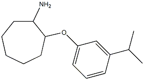 2-[3-(propan-2-yl)phenoxy]cycloheptan-1-amine Structure