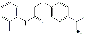 2-[4-(1-aminoethyl)phenoxy]-N-(2-methylphenyl)acetamide Structure