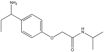 2-[4-(1-aminopropyl)phenoxy]-N-isopropylacetamide 구조식 이미지