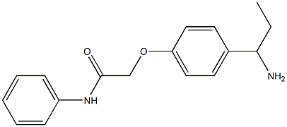 2-[4-(1-aminopropyl)phenoxy]-N-phenylacetamide Structure