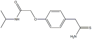 2-[4-(2-amino-2-thioxoethyl)phenoxy]-N-isopropylacetamide 구조식 이미지