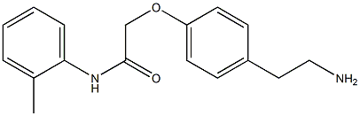 2-[4-(2-aminoethyl)phenoxy]-N-(2-methylphenyl)acetamide Structure