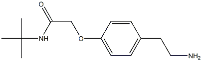 2-[4-(2-aminoethyl)phenoxy]-N-(tert-butyl)acetamide Structure