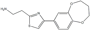 2-[4-(3,4-dihydro-2H-1,5-benzodioxepin-7-yl)-1,3-thiazol-2-yl]ethanamine Structure